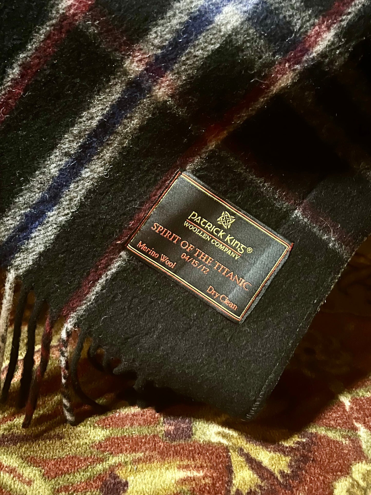 Spirit of the Titanic Merino Wool Tartan Knee Blanket