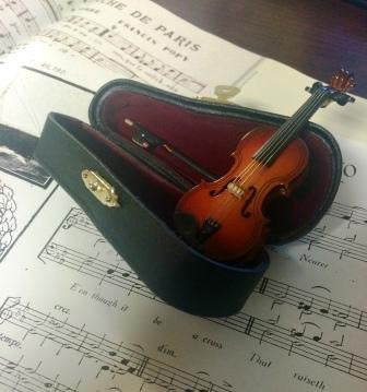 Miniature Violin in Case