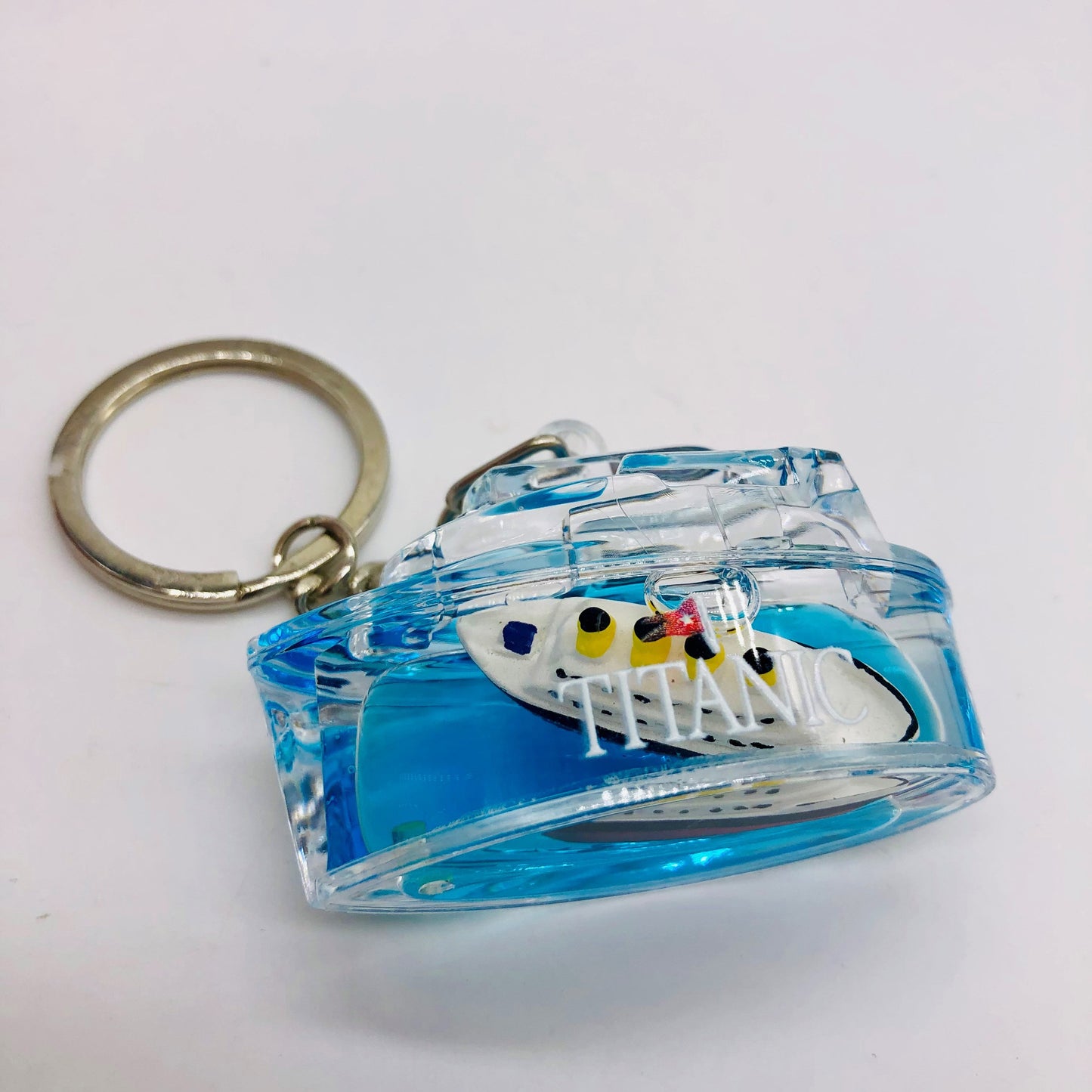 Floating Titanic Iceberg Shape Acrylic Key Ring