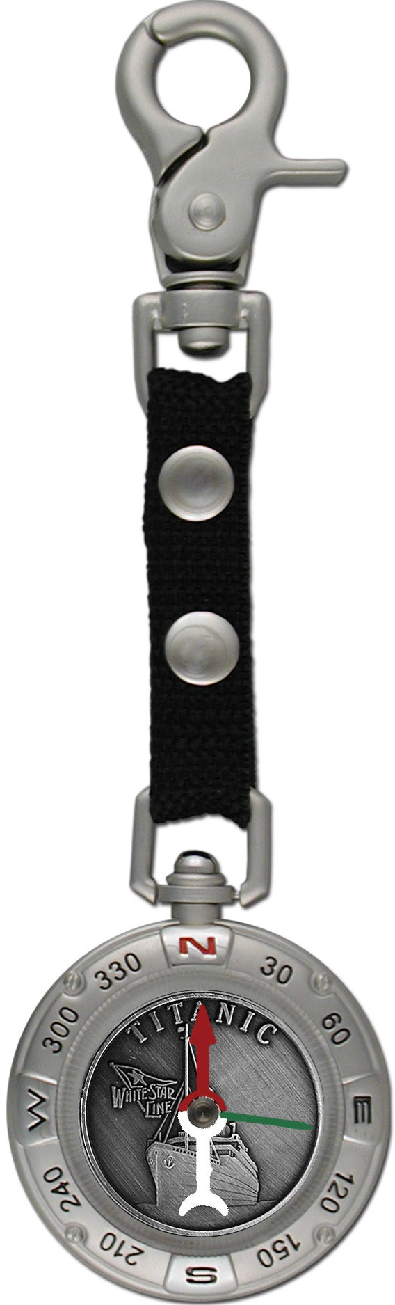 Titanic Pewter Compass Clip