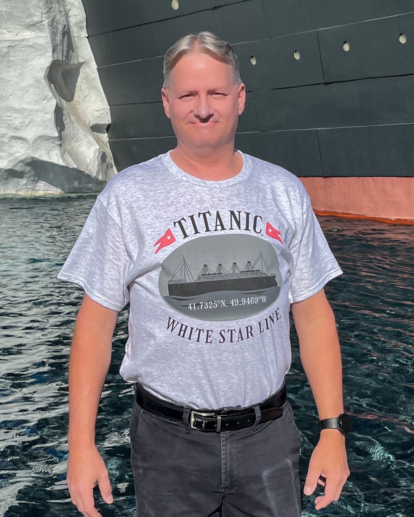 Titanic Oval Coordinates T-Shirt