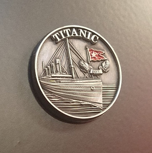 Titanic Pewter Emblem Magnet