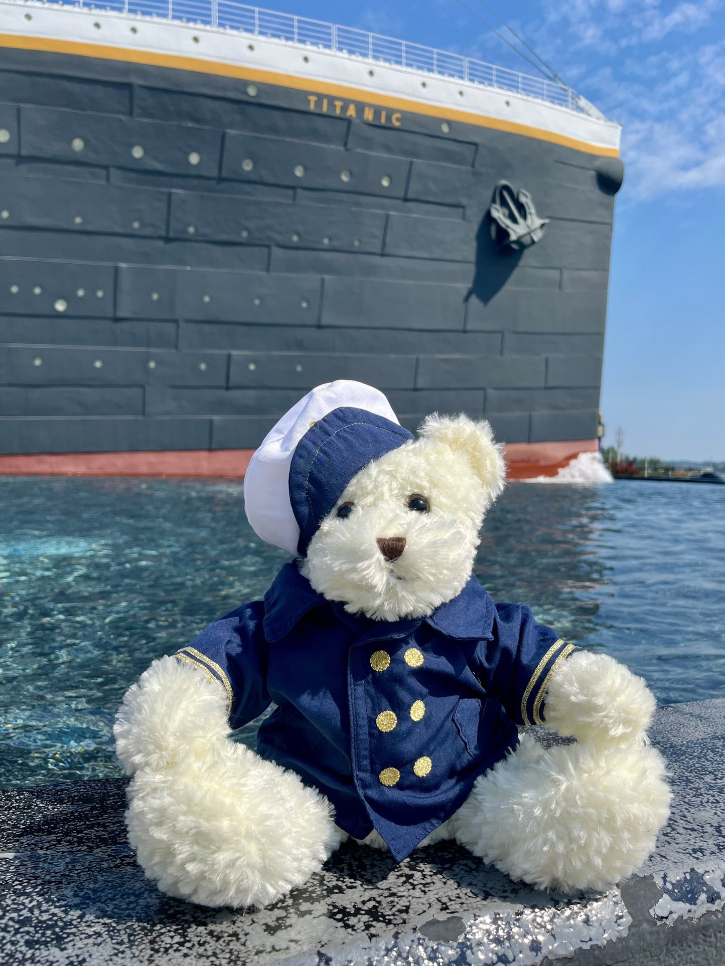 Titanic Plush Officer Bear 11"