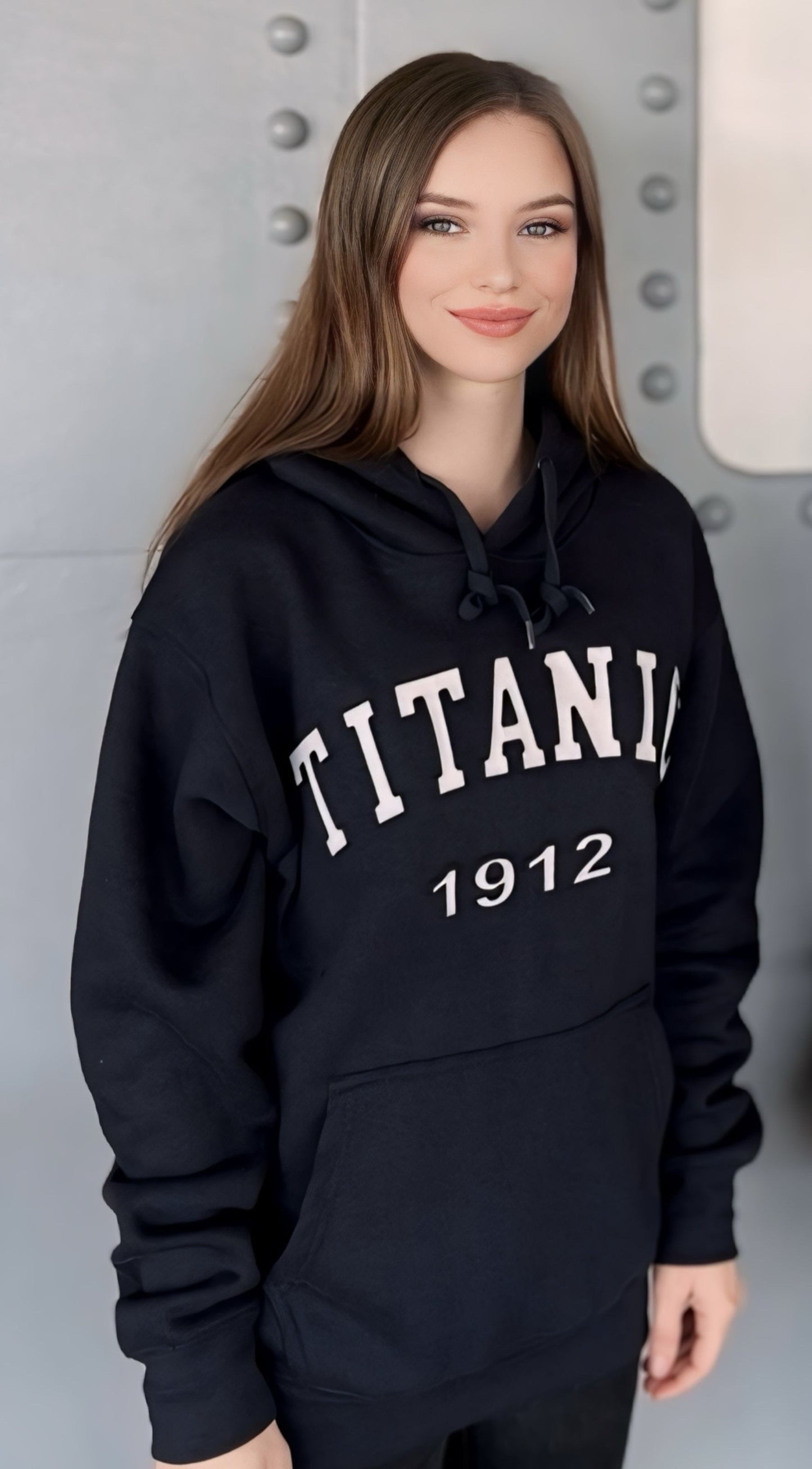 Embossed Collegiate Titanic Hoodie