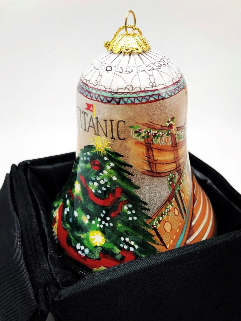 Grand Staircase Hand Painted Bell Ornament