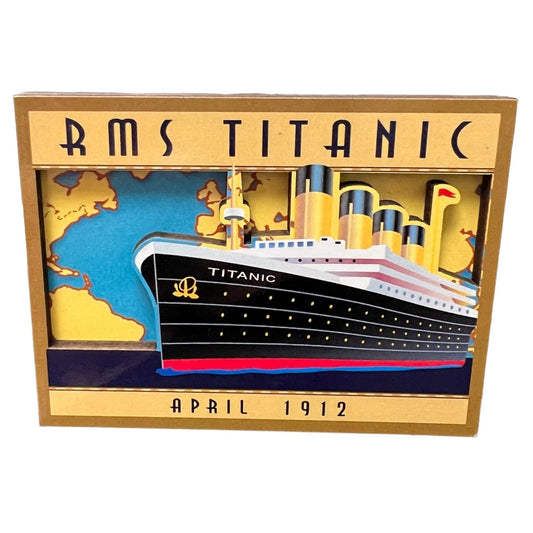 Titanic Wood Route Map Magnet