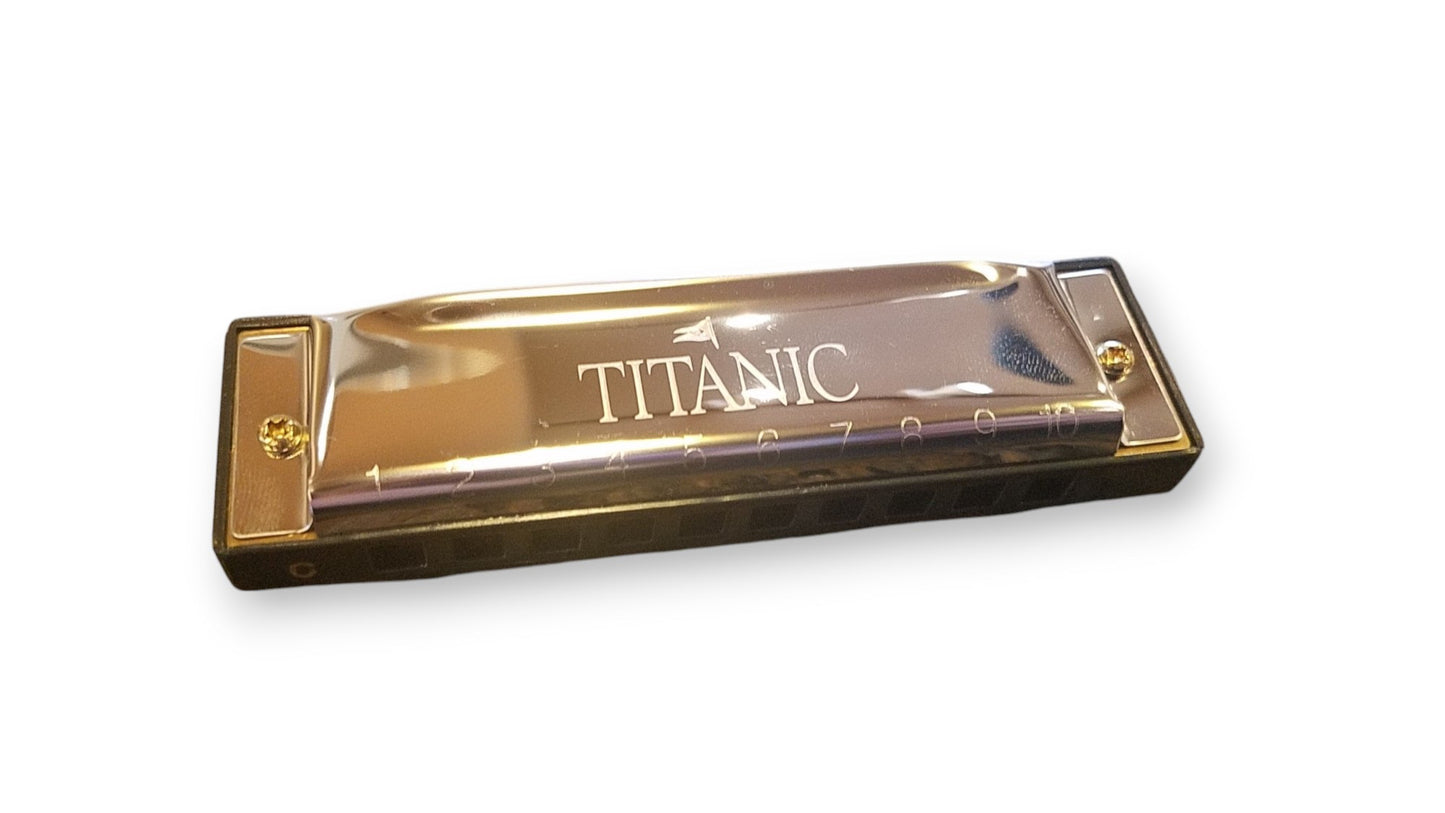 Engraved Titanic Harmonica