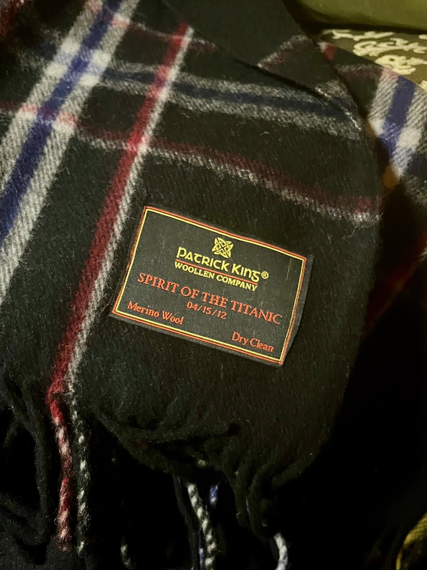 Spirit of the Titanic Merino Wool Tartan Deluxe Blanket
