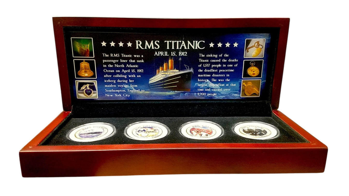 Titanic Collector Coins: JFK Half Dollar Set of 4