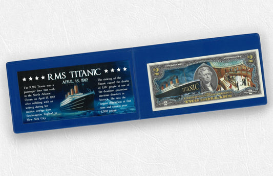 Titanic Collectable $2.00 Bill