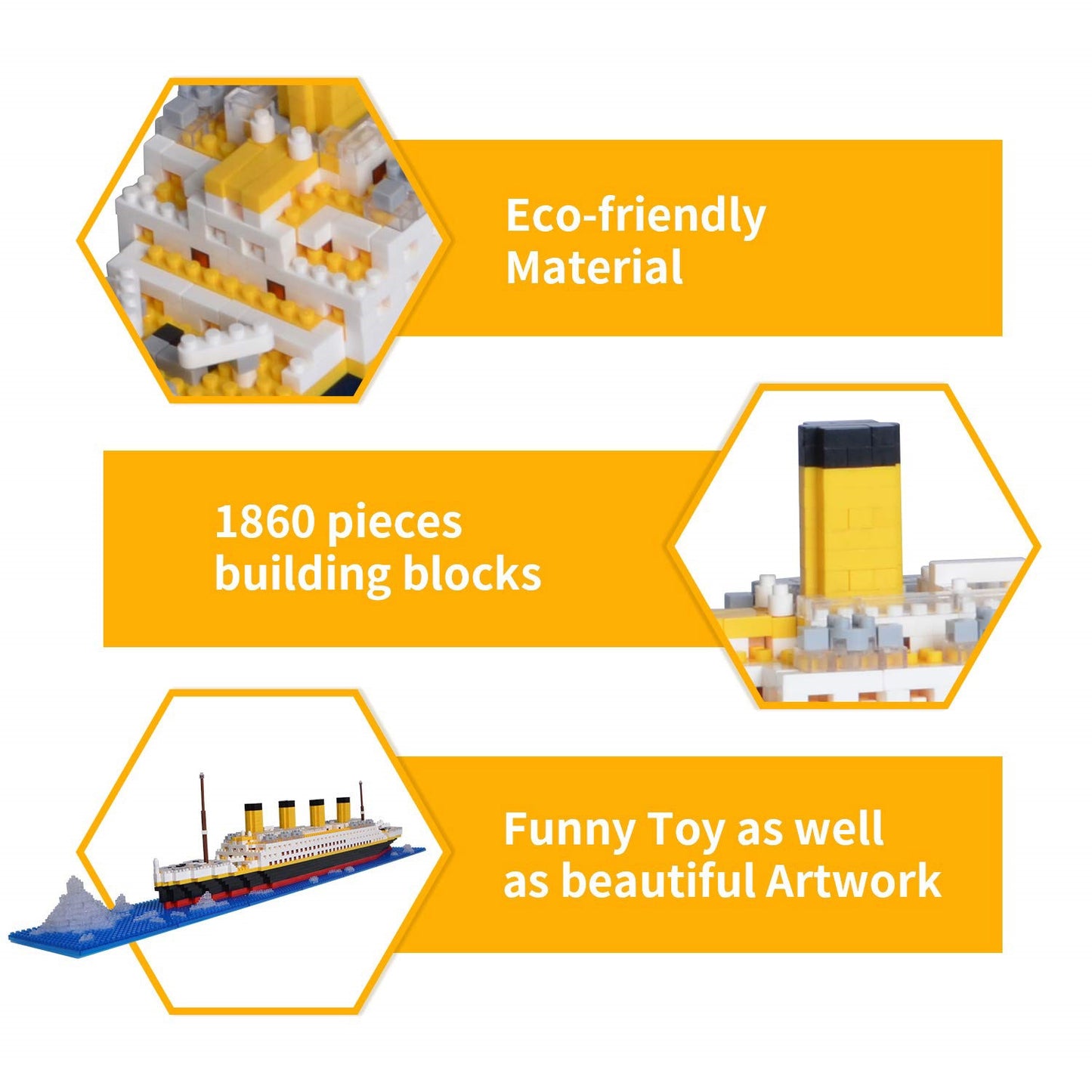 Titanic Micro Building Block Set 1860 Pieces