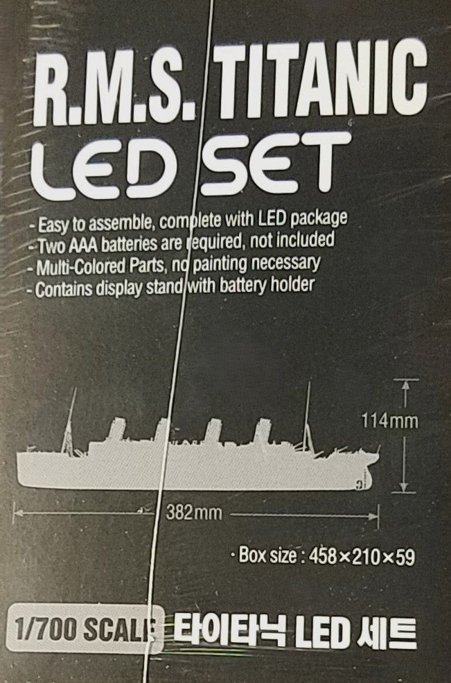Titanic 1/700 Scale Model Kit MCP with LED Lights