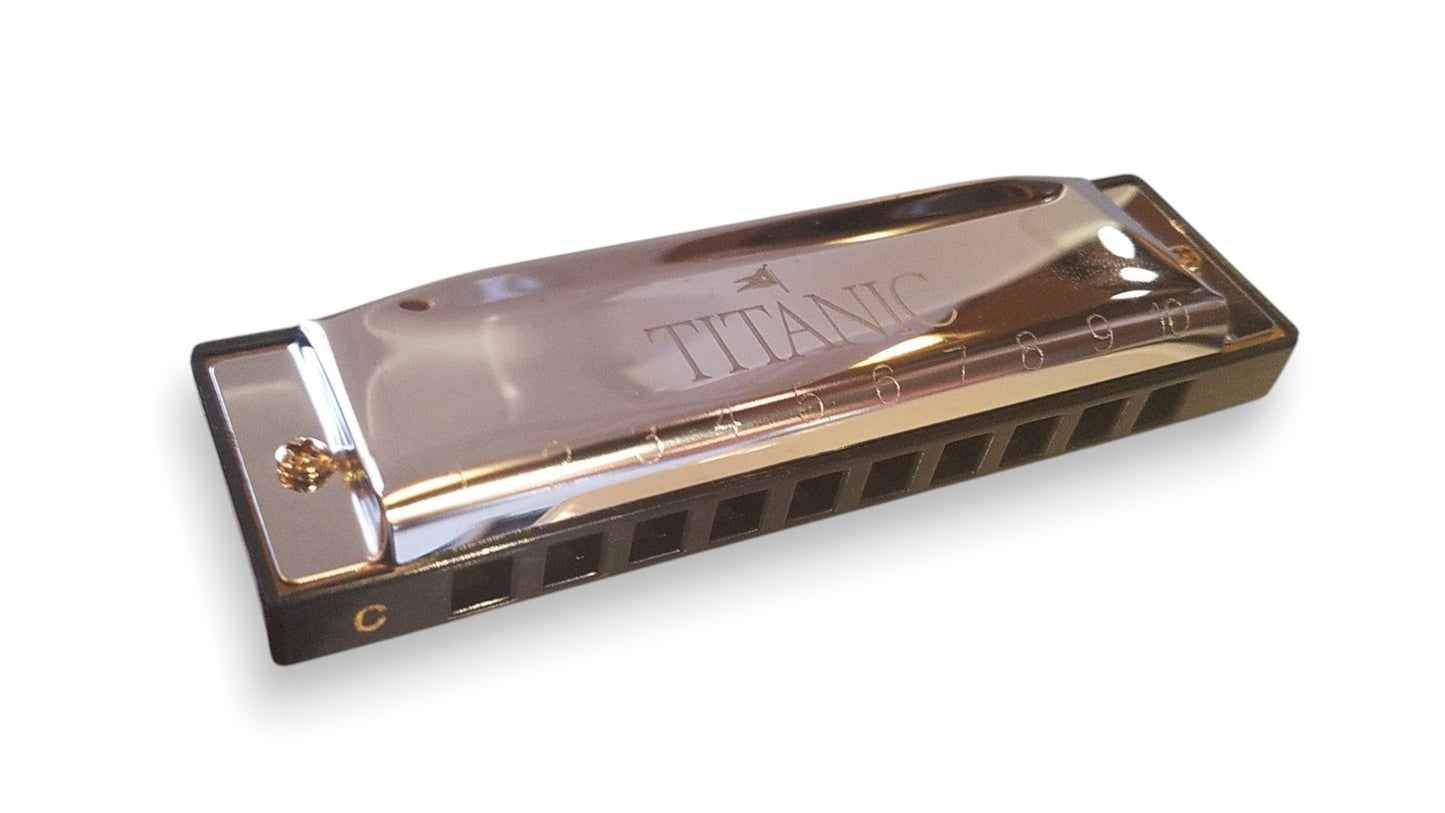 Engraved Titanic Harmonica