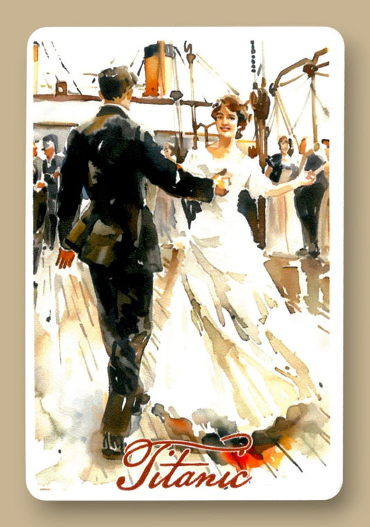 Dancing on Deck Watercolor Magnet