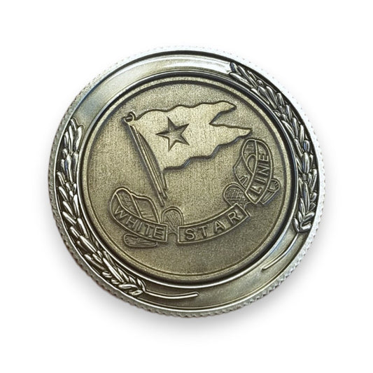 Titanic Pewter Emblem Collector Coin - White Star Line