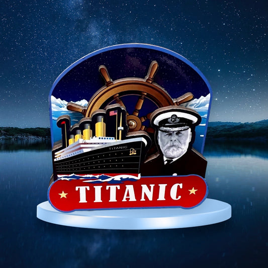 Titanic Shipwheel Spinner Fidget Magnet