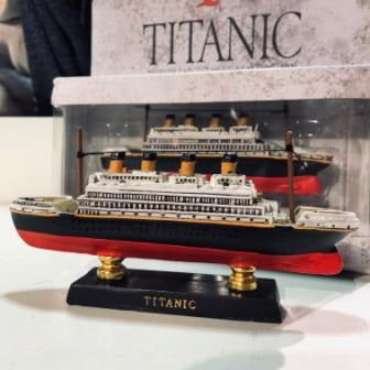 Titanic Miniature Model Ship on Stand