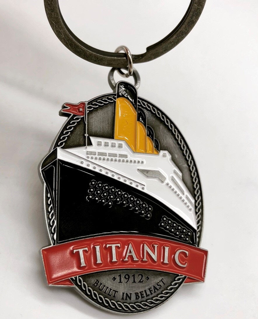 Built in Belfast Metal Key Ring