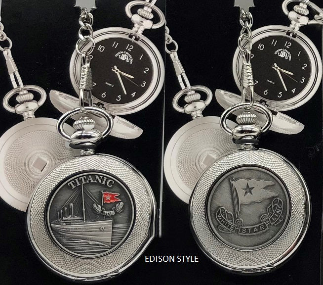 Titanic Collectors Pocket Watch - Edison White Star Line