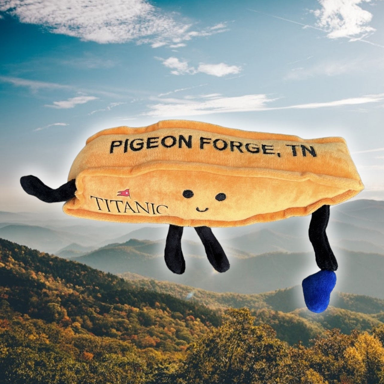 Titanic Tennessee Shaped Plush with Blue Heart
