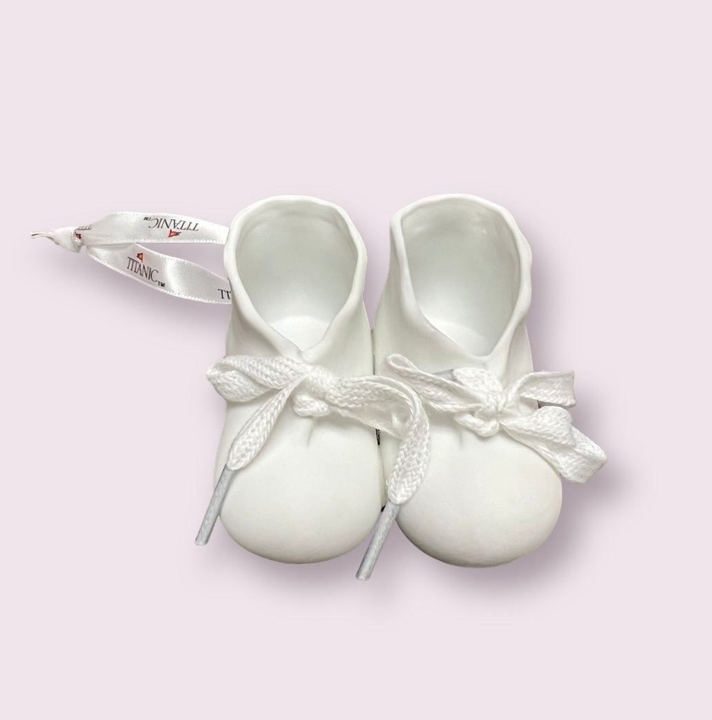 Titanic Year of the Children Ceramic Baby Shoes Ornament