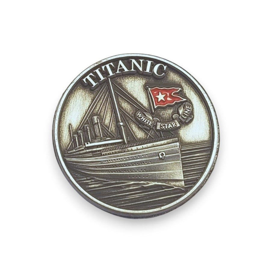 Titanic Pewter Emblem Magnet