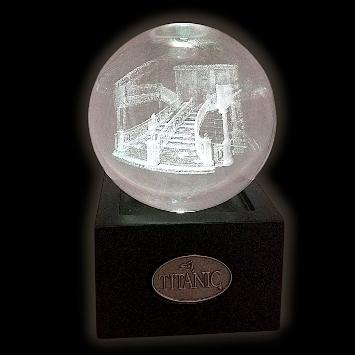 LED Light-Up Crystal Ball Titanic Grand Staircase