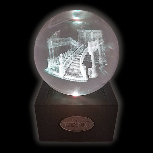 LED Light-Up Crystal Ball Titanic Grand Staircase