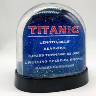 Titanic 2-Sided Water Globe