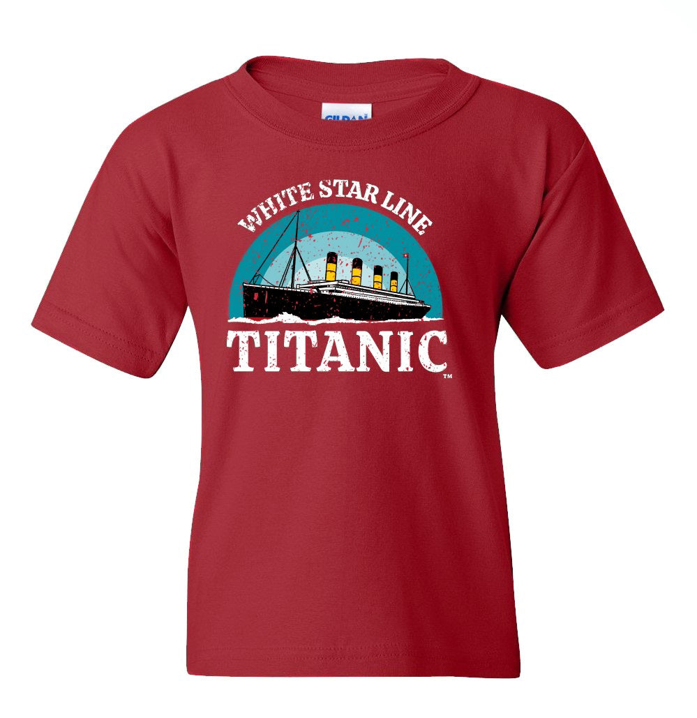 Titanic Youth Blue Sky Red T-Shirt