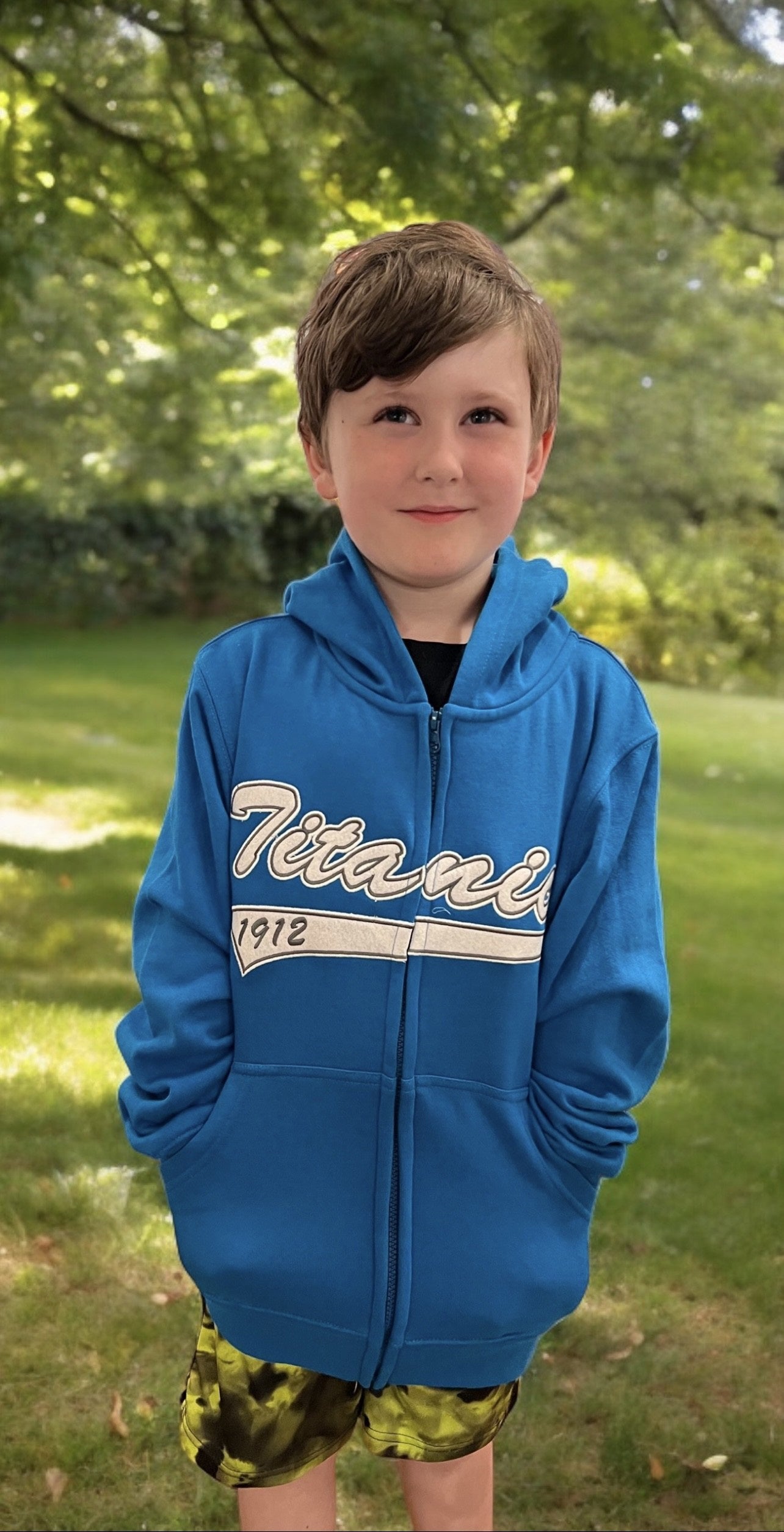 Titanic Youth Full Zip Retro Logo Hoodie