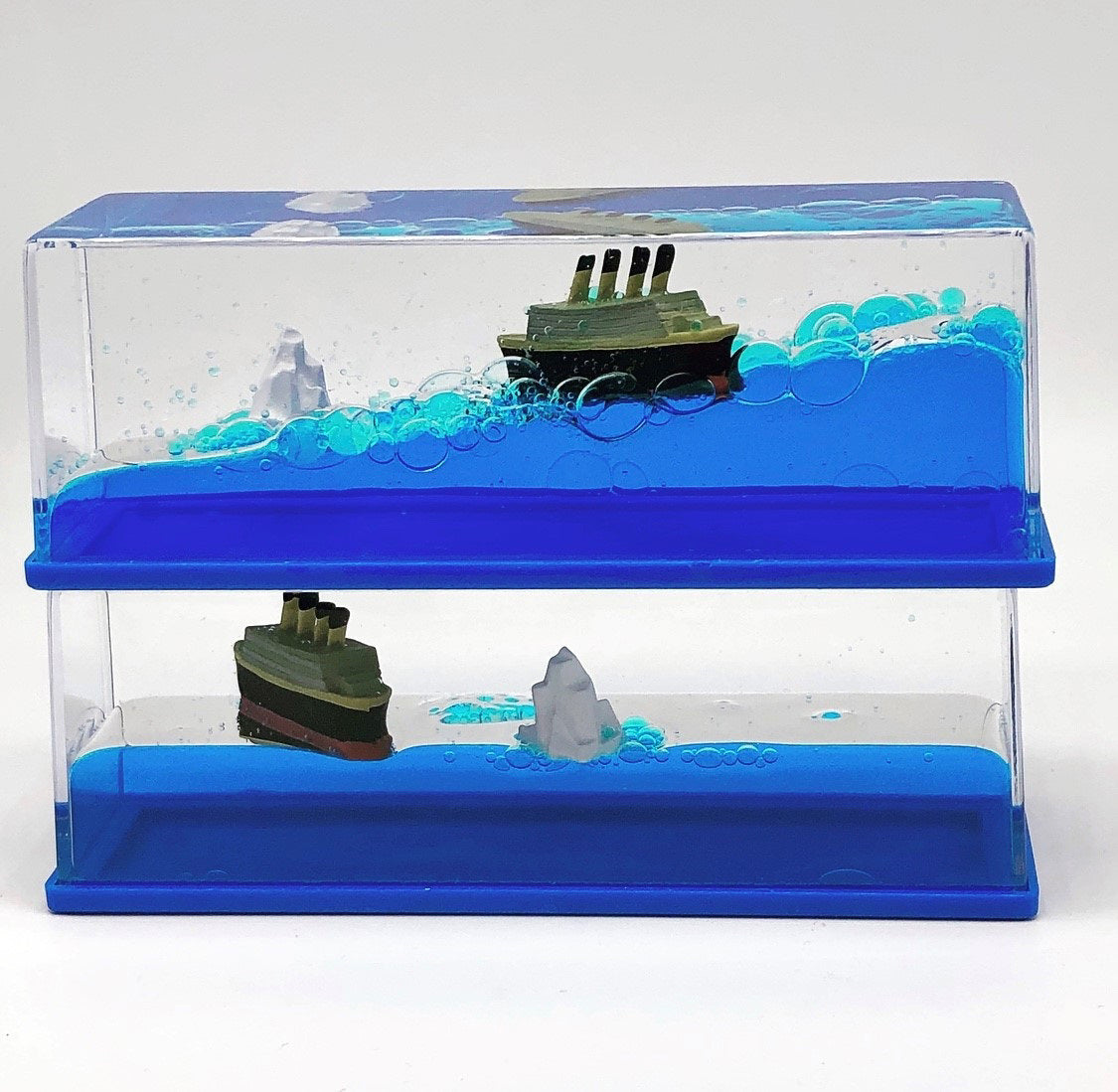 Titanic Wave Paperweight with Iceberg