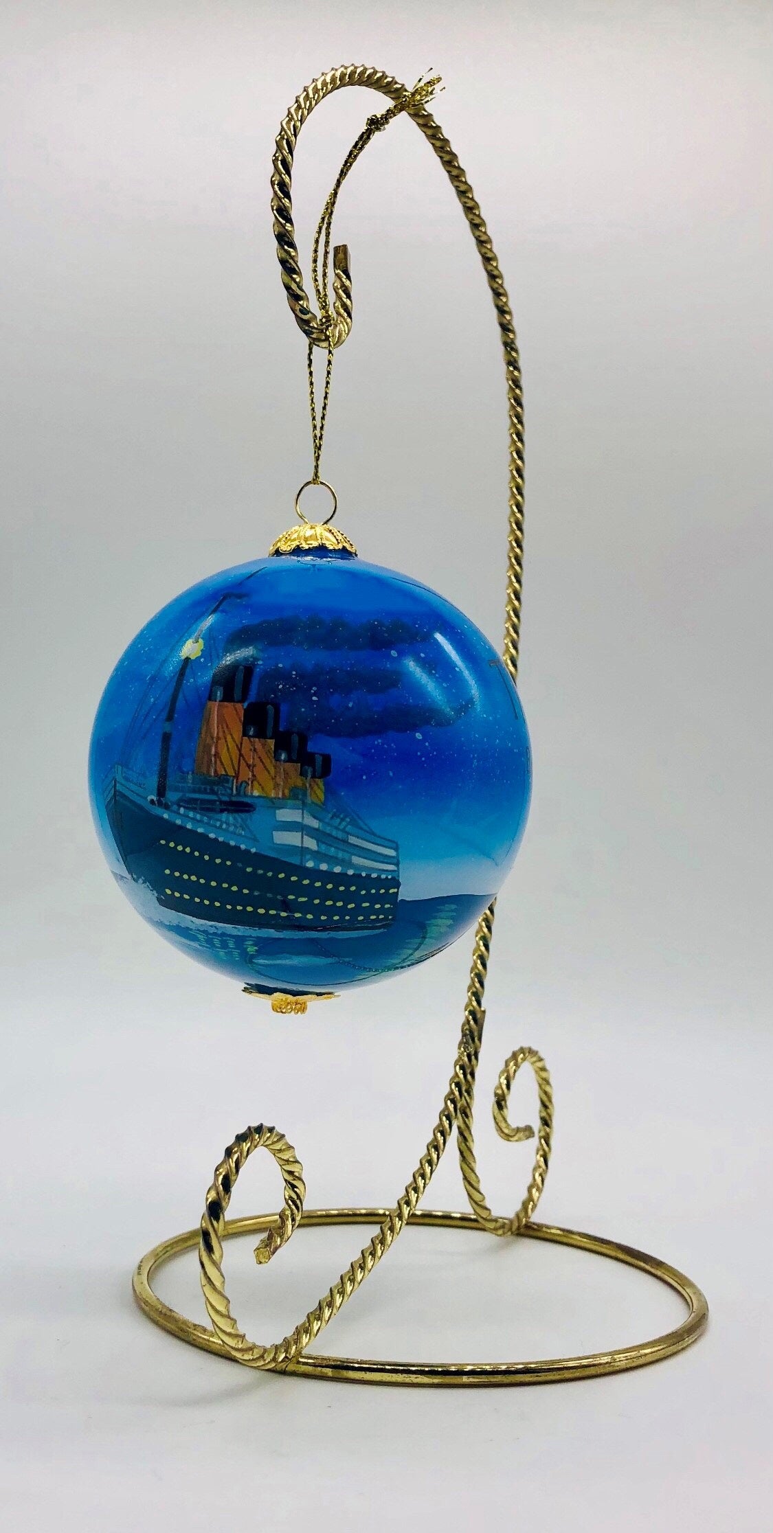 Titanic Night Sky Glass Ornament - Pigeon Forge, TN