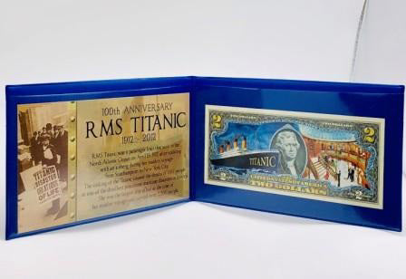 Titanic Collectable $2.00 Bill