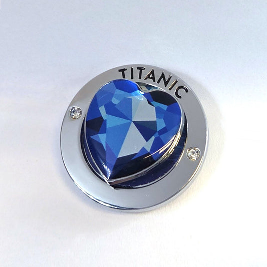 Titanic Blue Heart Spinner Magnet