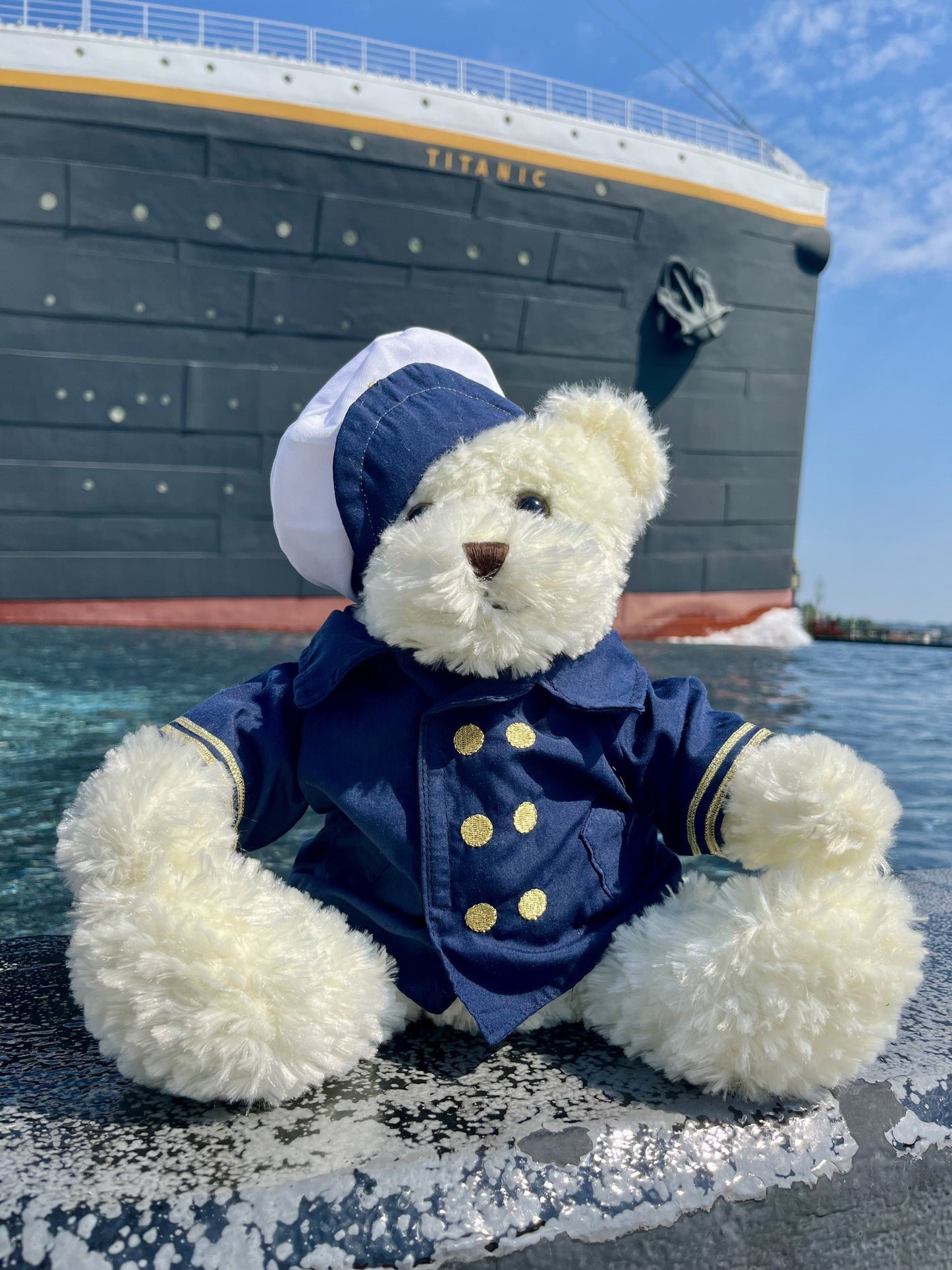 Titanic Plush Officer Bear 11"