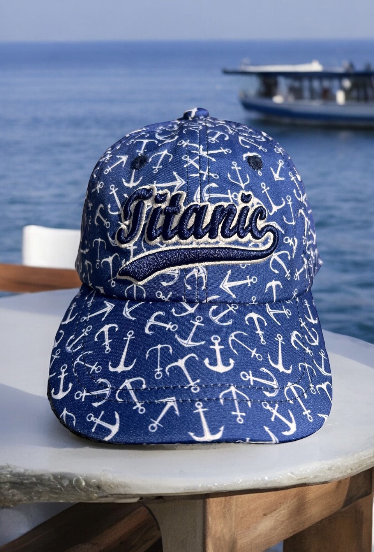 Titanic Toddlers Anchor Cap Navy