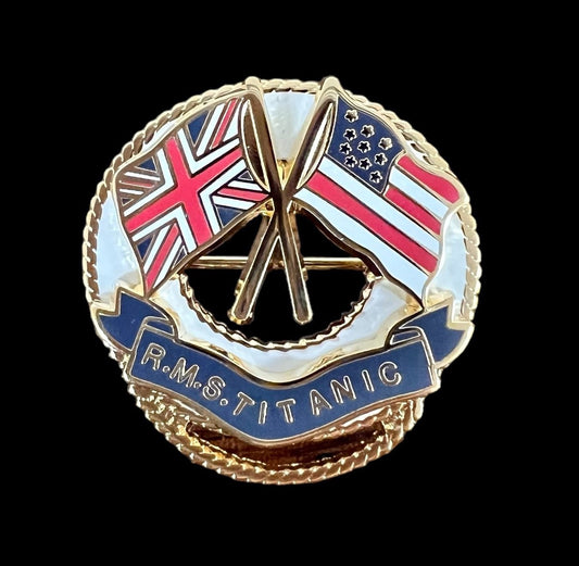 Titanic Gold Officer Lapel Pin