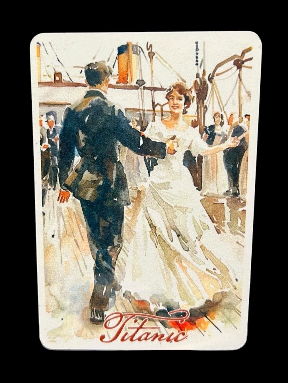 Dancing on Deck Watercolor Magnet