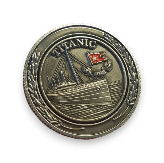 Titanic Pewter Emblem Collector Coin - Ship