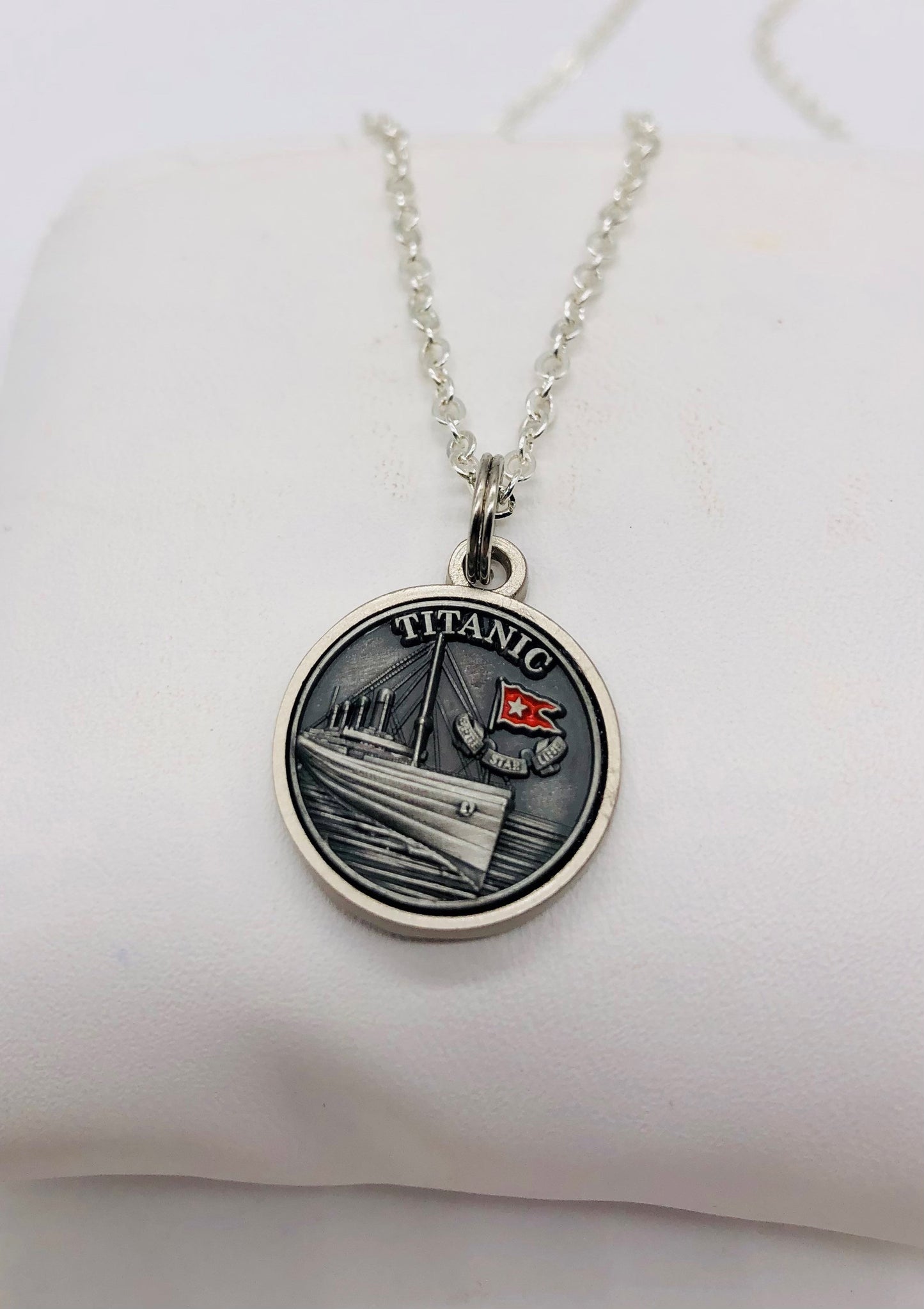 Titanic Pewter Charm Necklace