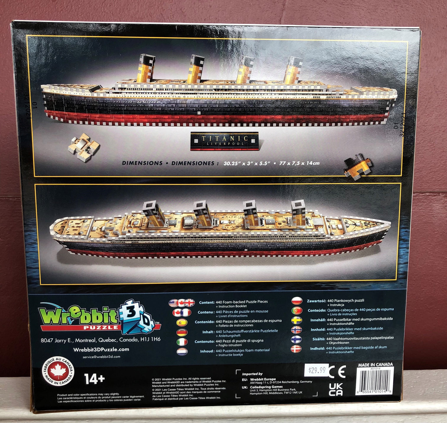 Titanic Wrebbit 3D Puzzle