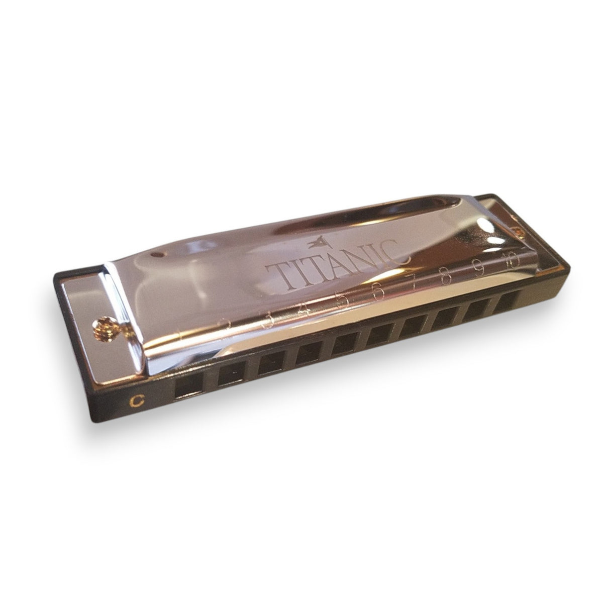 Engraved Titanic Harmonica