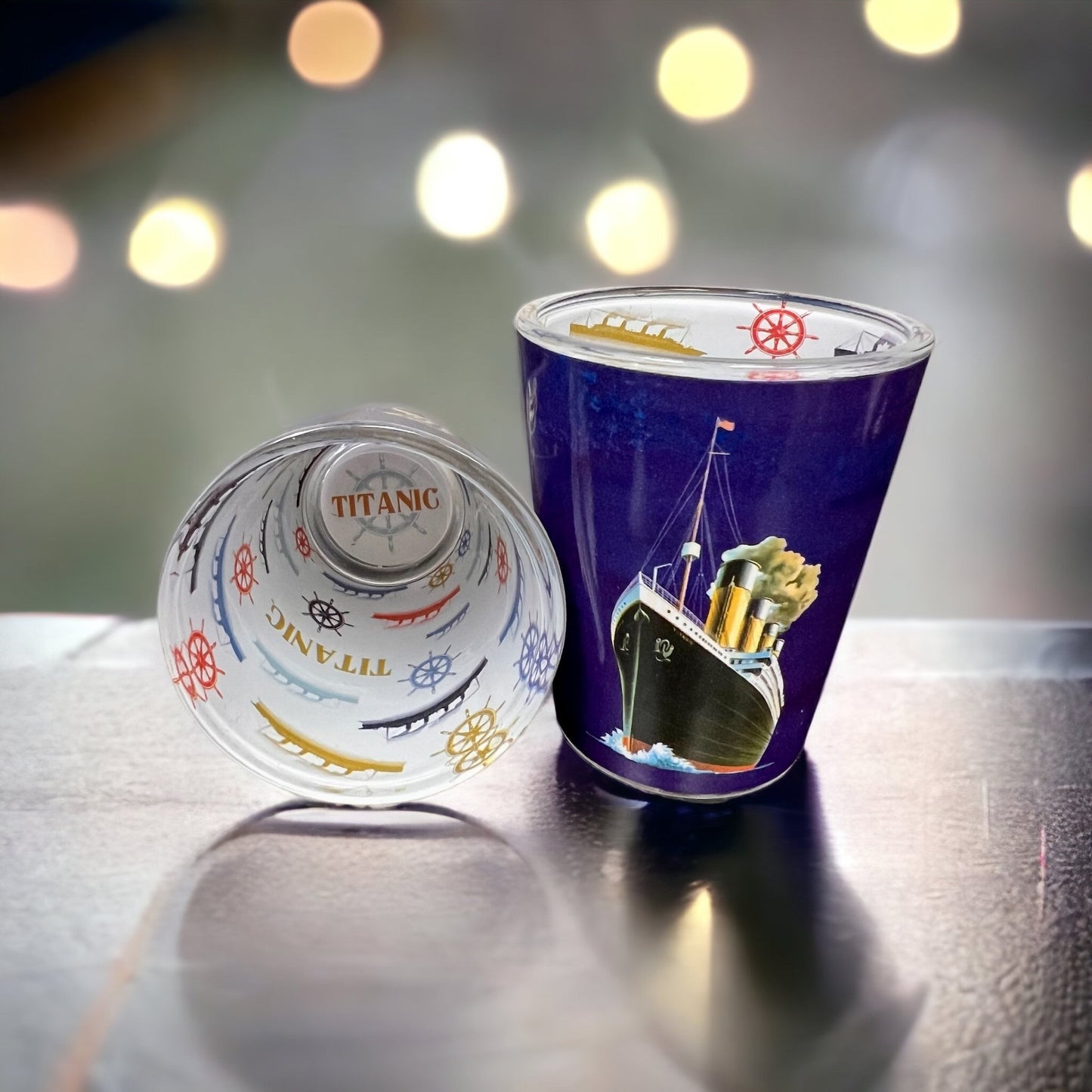 Titanic Full Image Inside and Out Shot Glass