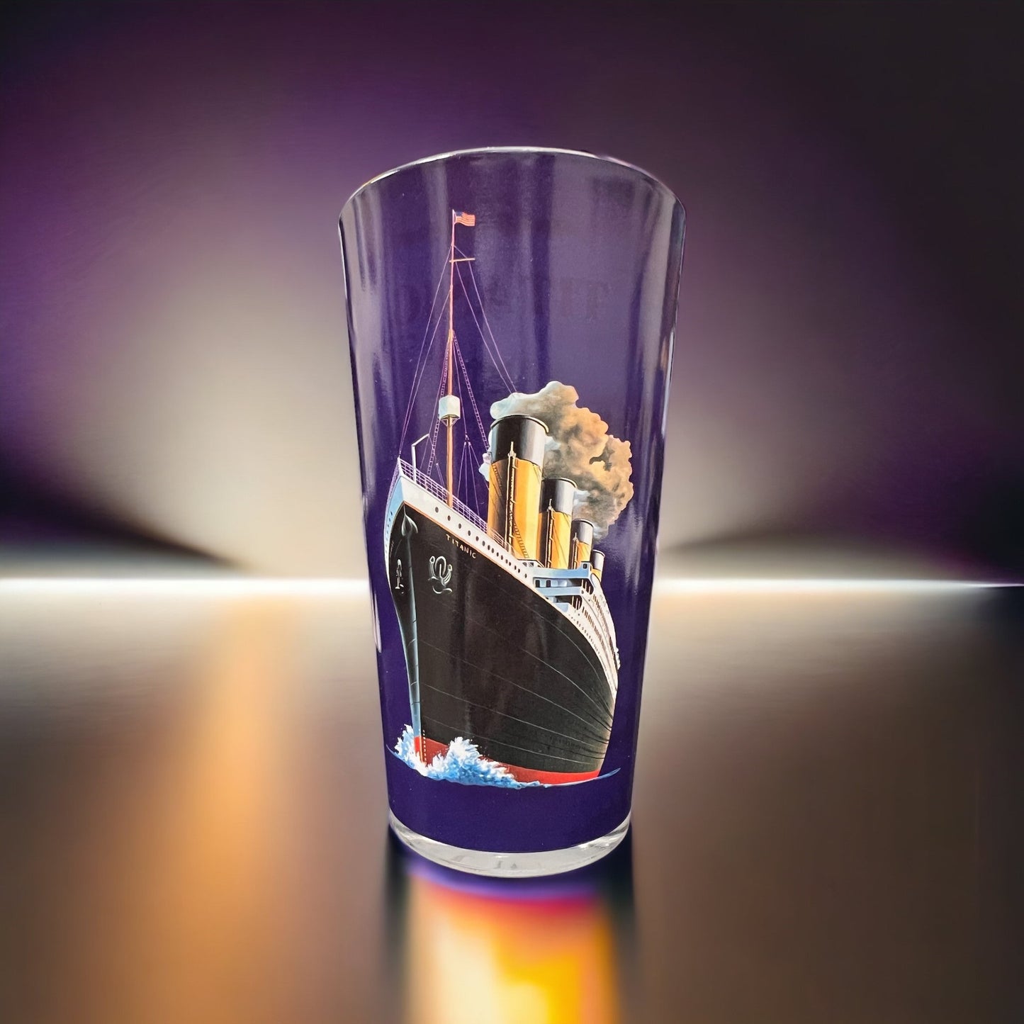 Titanic Full Image Inside and Out Pint Glass