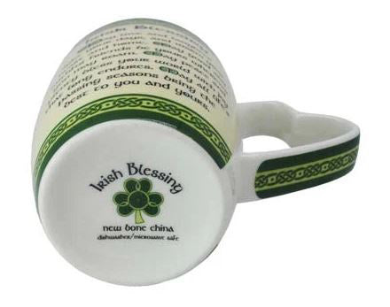 Irish Blessing Heart Handle Mug