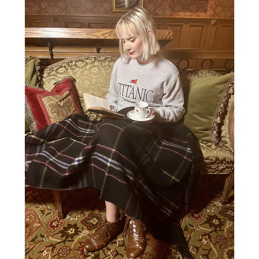 Spirit of the Titanic Merino Wool Tartan Knee Blanket