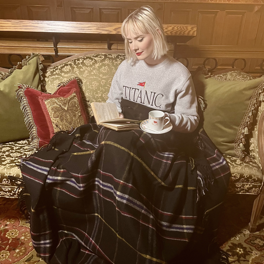 Spirit of the Titanic Merino Wool Tartan Deluxe Blanket