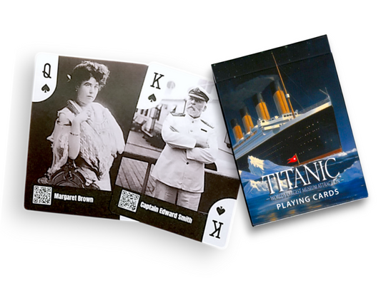 Titanic Playing Cards with QR Code Facts