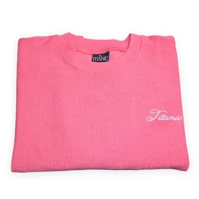 Titanic Embroidered Flat Back Ribbed Crewneck Shirt
